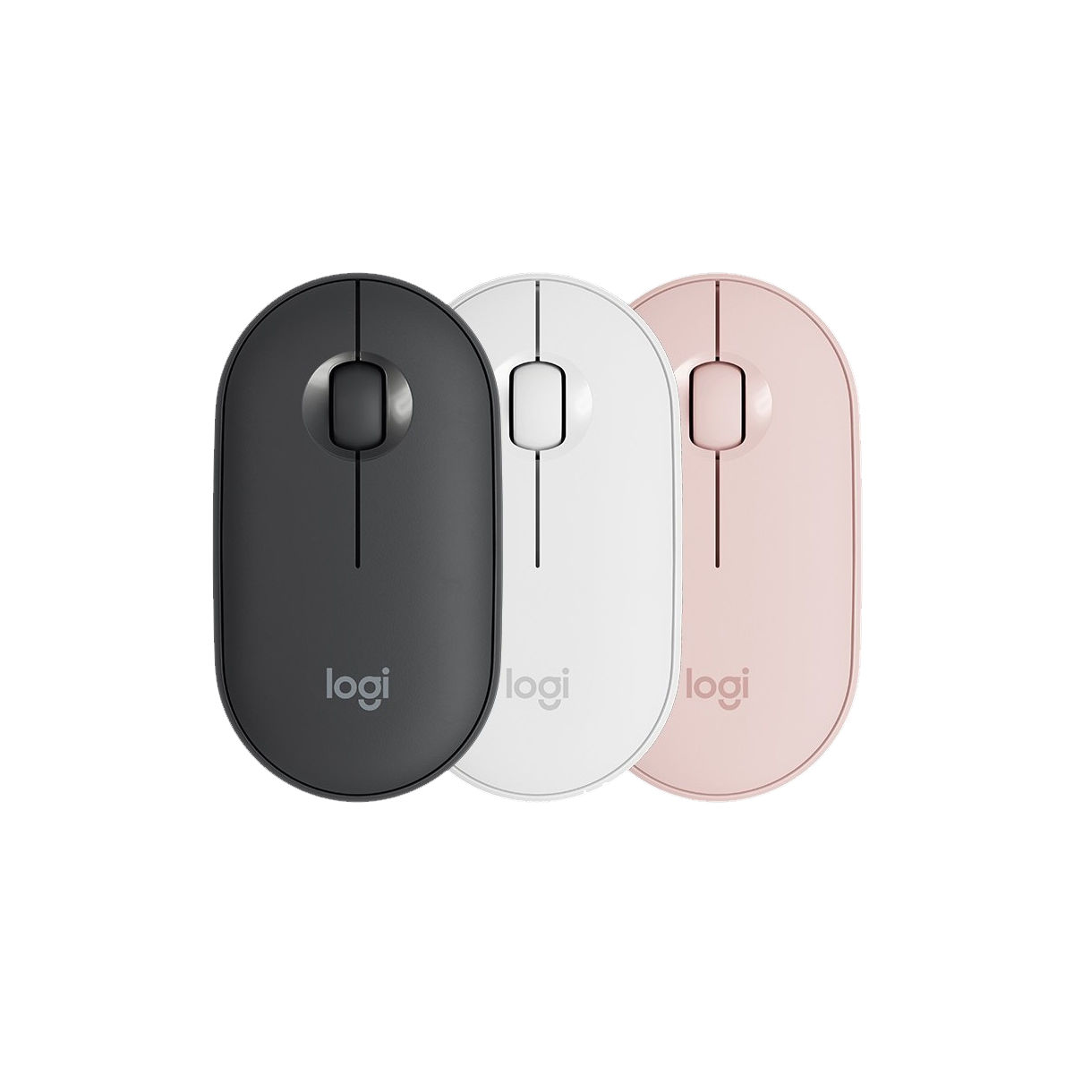Logitech Pebble M350 / M355 Mouse - Pink, Blue, White, Black