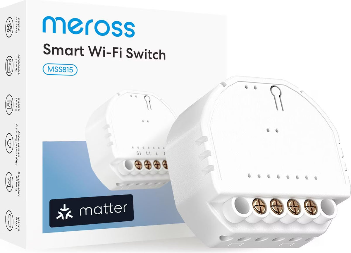 Meross - Smart Wi-Fi In-Wall Switch with Energy Monitor