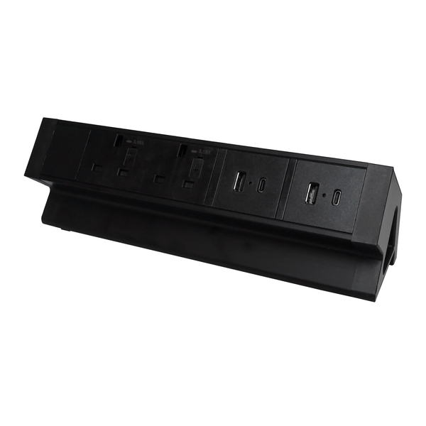 Zenox Desk Mount Power Strip v2 (30W USB-A+C x 2)