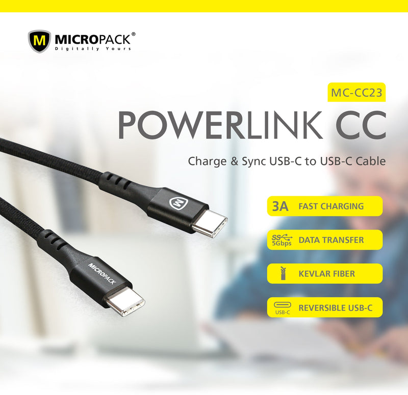 Micropack Charge & Sync USB-C 轉 USB-C 數據線