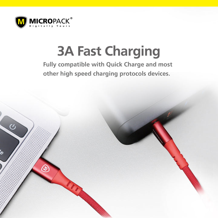 Micropack Charge & Sync USB-C 轉 USB-C 數據線