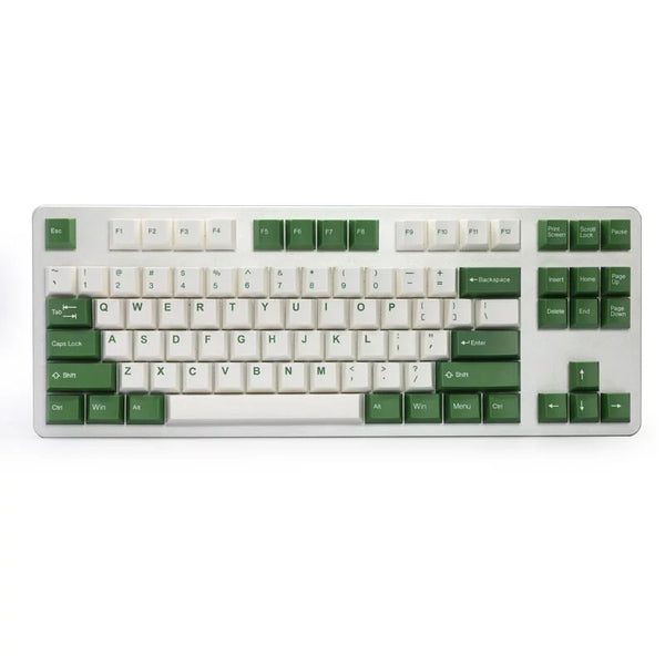 太豪 - 白色+綠色 - 115鍵帽/1拔鍵器