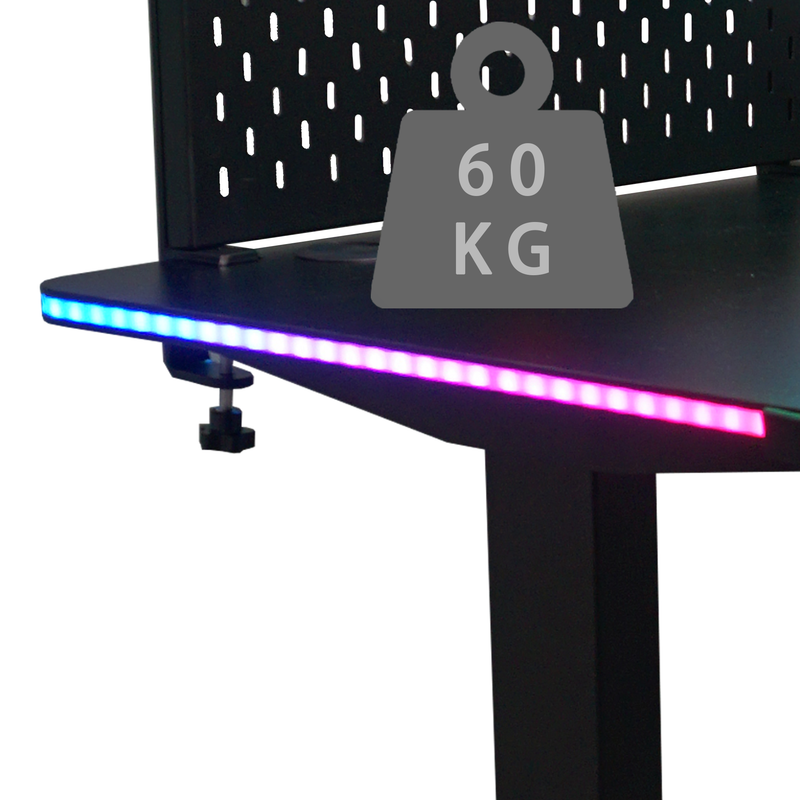 堅固的兩級桌腿設計