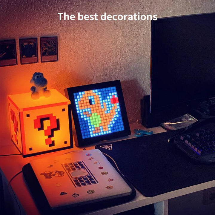 Divoom Pixoo 16x16 Pixel Art LED Display Gaming Room Decor - LED Display - Divoom - Zenox