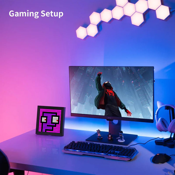 Divoom Pixoo 16x16 Pixel Art LED Display Gaming Room Decor - LED Display - Divoom - Zenox