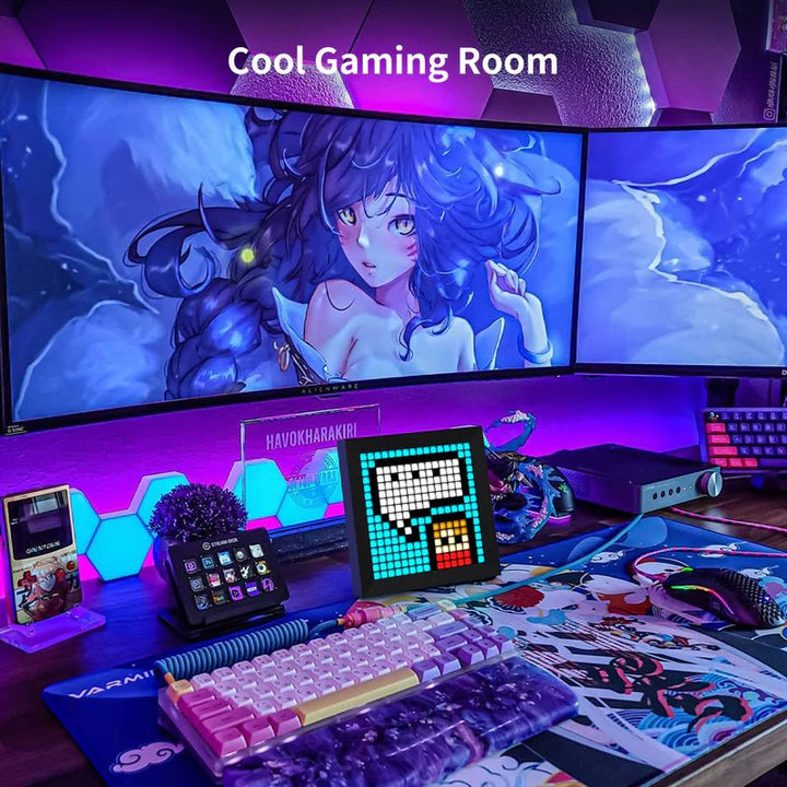 Divoom Pixoo 16x16 Pixel Art LED Display Gaming Room Decor - LED Display - Divoom - Zenox
