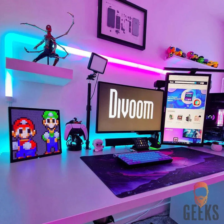 Divoom Pixoo64 64x64 Pixel Art LED Display Social Media Counter - LED Display - Divoom - Zenox