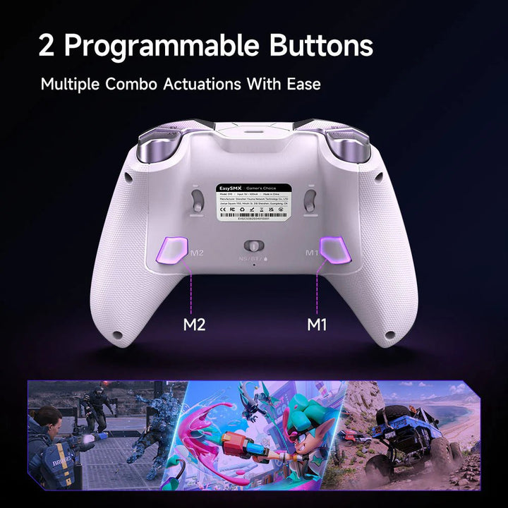 EasySMX - D10 PC Multimode Gamepad with Charging Base (Purple) - Gaming Controller - EasySMX - Zenox