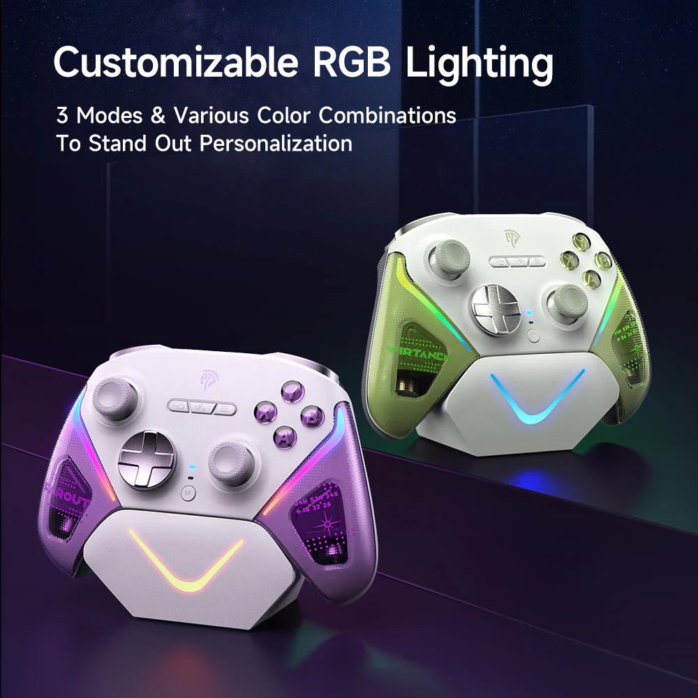 EasySMX - D10 PC Multimode Gamepad with Charging Base (Purple) - Gaming Controller - EasySMX - Zenox