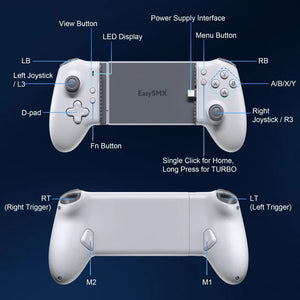 EasySMX - M15 Mobile Game Controller (White) - Gaming Controller - EasySMX - Zenox