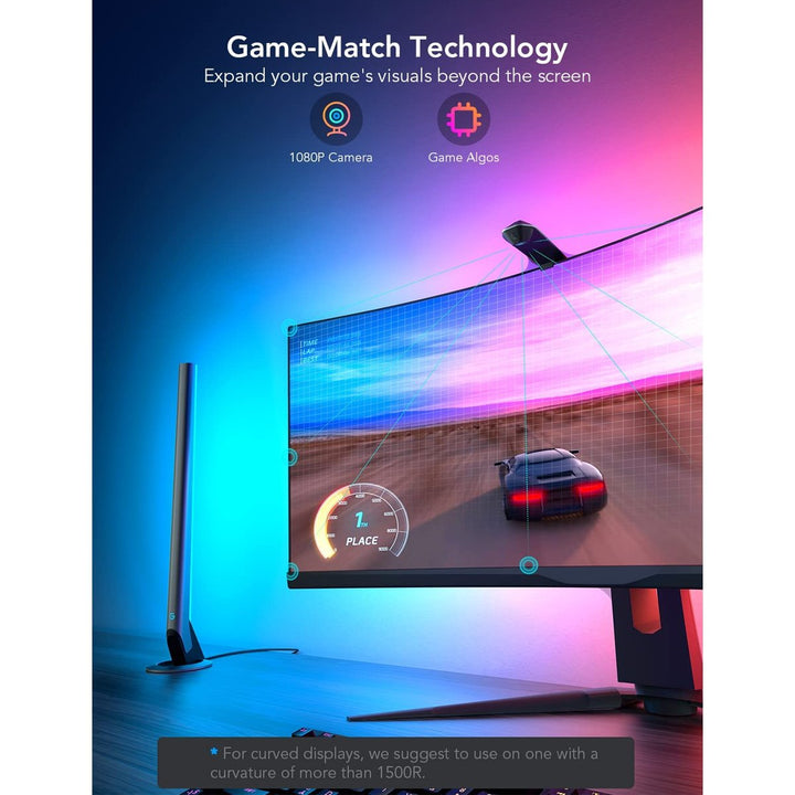 Govee DreamView G1 Pro Gaming Light (For PC 24 - 29") - Smart TV & Monitor Light - Govee - Zenox