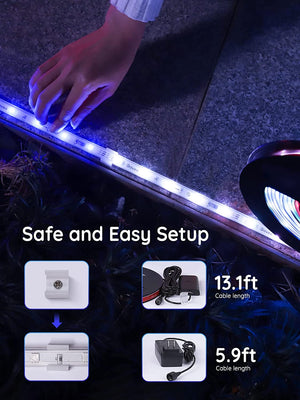 Govee Phantasy Outdoor LED RGBIC Strip Lights (32.8ft) - Smart Lightstrip - Govee - Zenox