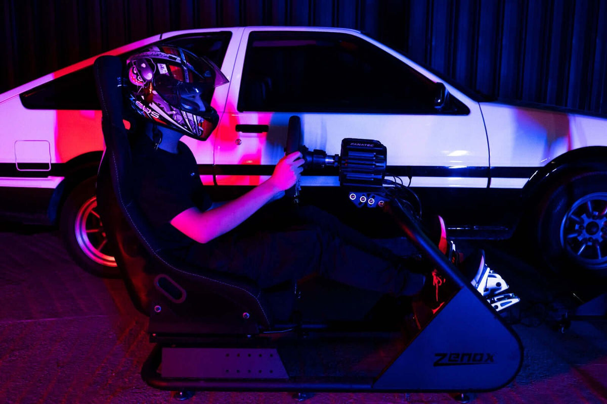 GT3 V2 Simulator Rig with Bucket Seat - Sim Racing Rig - Zenox - Zenox