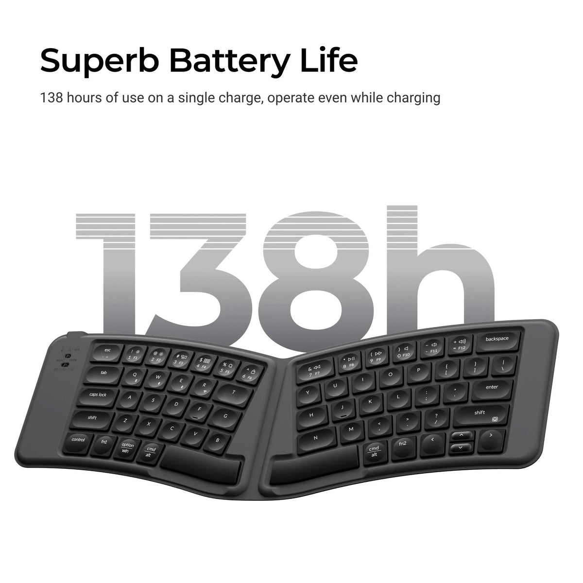 Keychron B11 Pro Ultra - Slim Wireless Foldable Keyboard - Keyboard - Keychron - Zenox