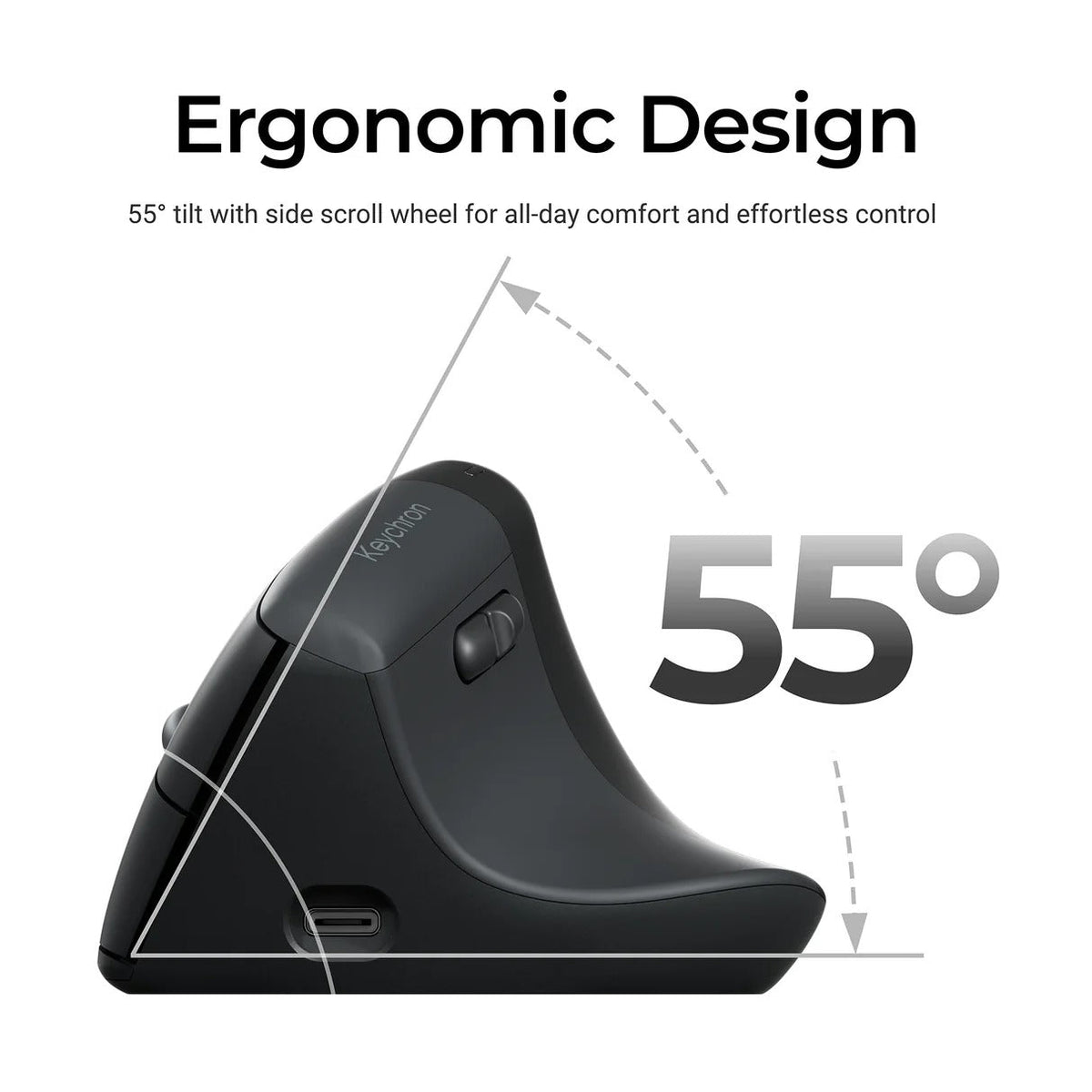 Keychron BM27 Ergonomic Wireless Mouse - Mouse -Keychron - Zenox