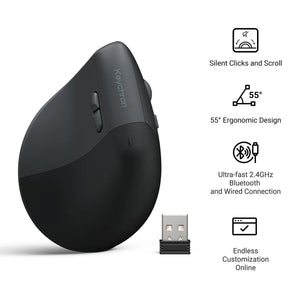 Keychron BM27 Ergonomic Wireless Mouse - Mouse -Keychron - Zenox