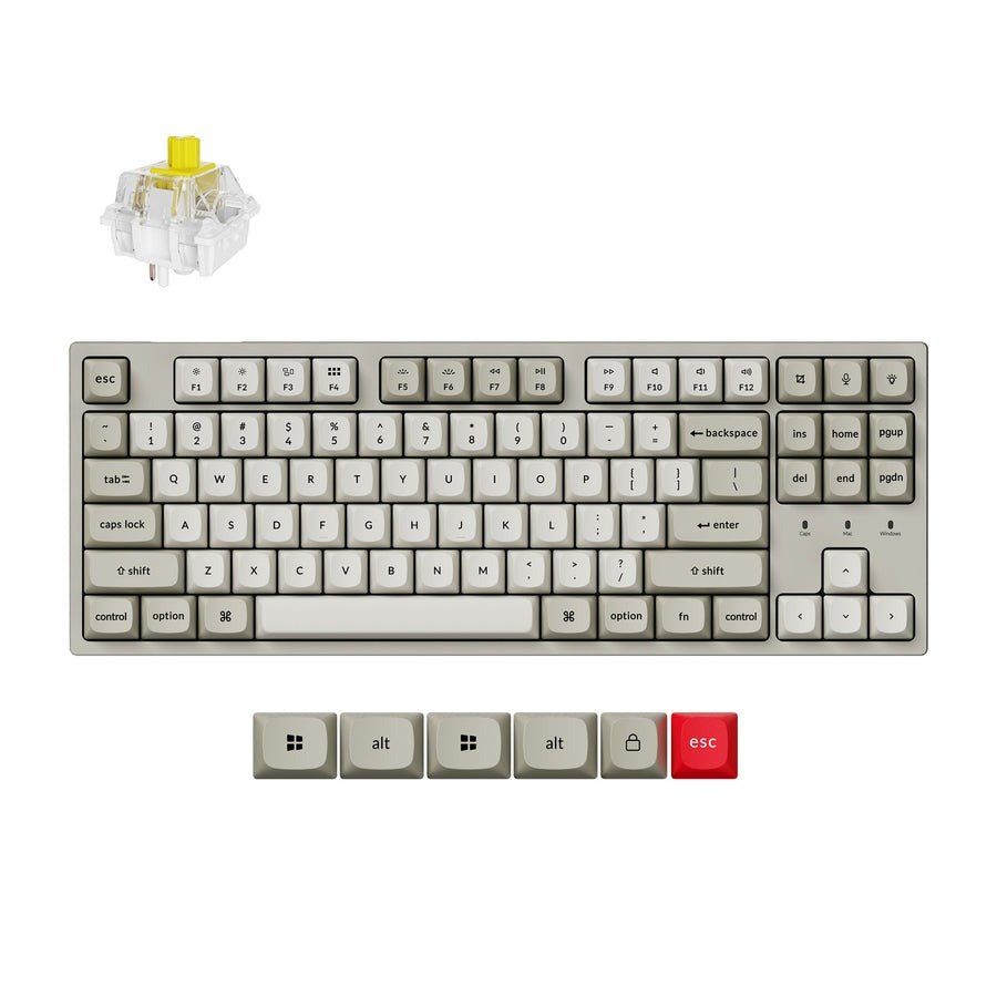 Keychron C1 Pro 8K RGB Backlight Wired Mechanical Keyboard Keychron ...