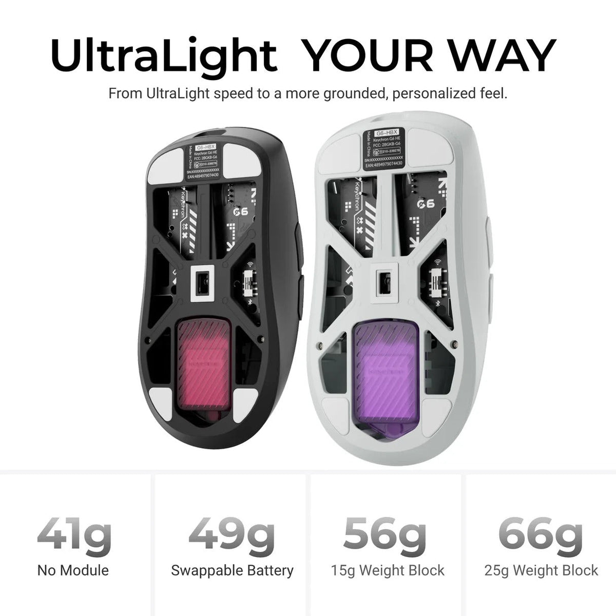 Keychron G6 HE Wireless Mouse - Mouse -Keychron - Zenox