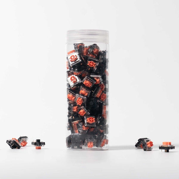 Keychron Low Profile Silent - Red Switch (110pcs) - Mechanical Switch - Gateron - Zenox