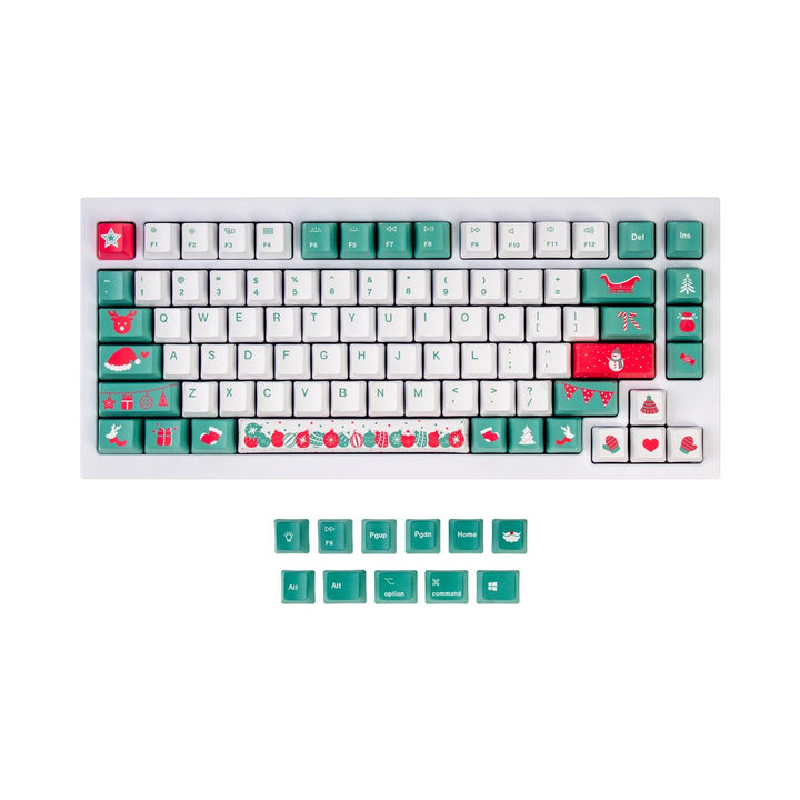 Keychron OEM Dye - Sub PBT Keycap Set - Christmas Tree (V1/V2/Q1/Q2/K2/K2 PRO/K6/K6 PRO) - Keycap Set - Keychron - Zenox