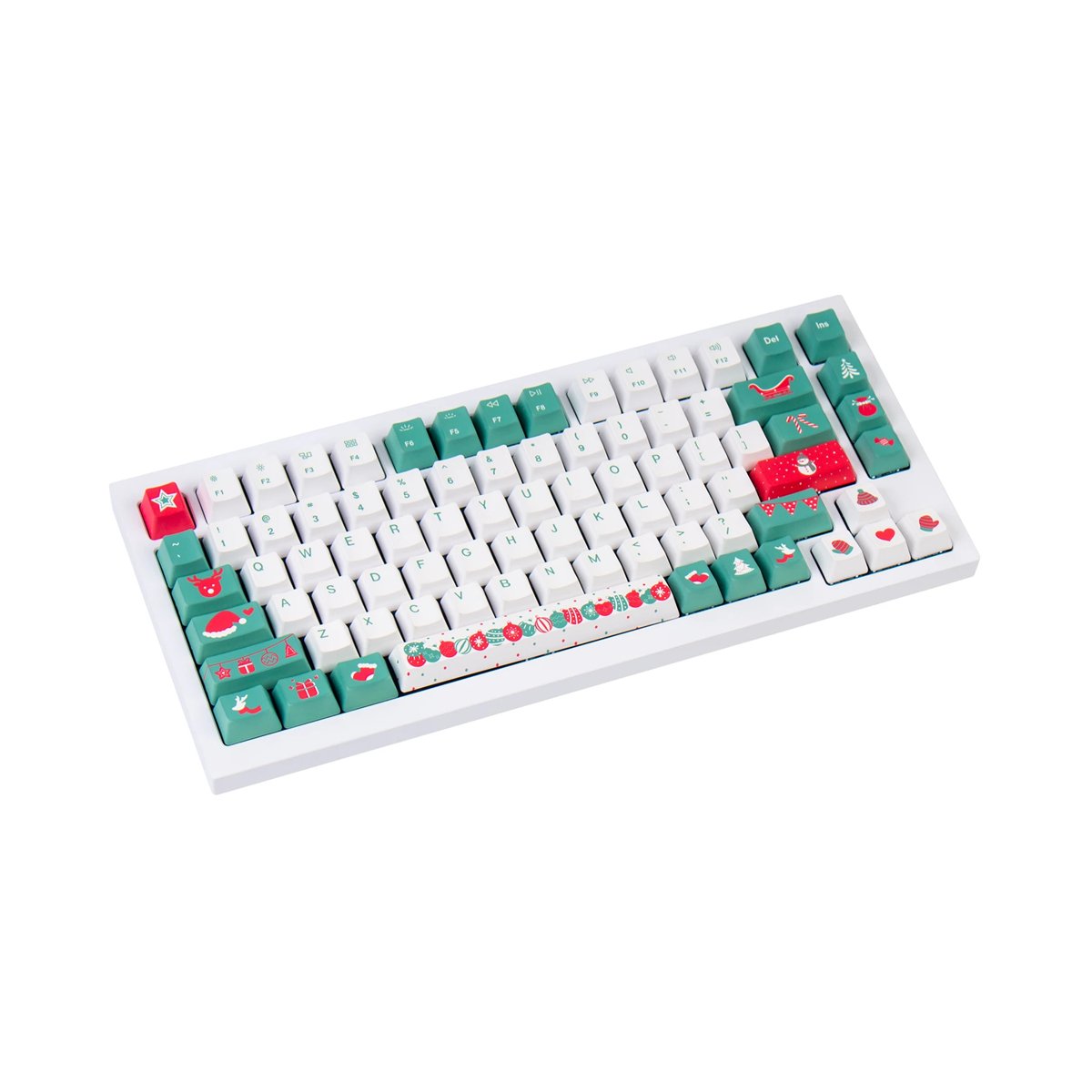 Keychron OEM Dye - Sub PBT Keycap Set - Christmas Tree (V1/V2/Q1/Q2/K2/K2 PRO/K6/K6 PRO) - Keycap Set - Keychron - Zenox