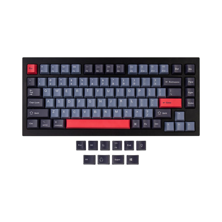 Keychron OEM Dye - Sub PBT Keycap Set - Dolch Red (V1/V2/Q1/Q2/K2/K2 PRO) - Keycap Set - Keychron - Zenox