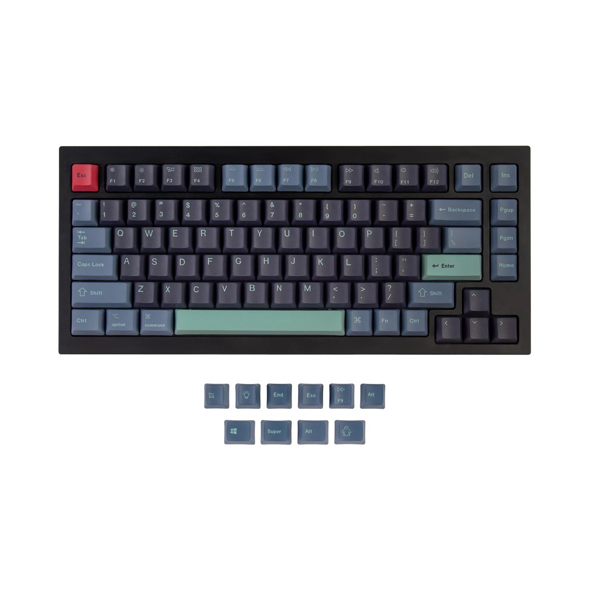 Keychron OEM Dye - Sub PBT Keycap Set - Hacker (V1/V2/Q1/Q2/K2/K2 PRO) - Keycap Set - Keychron - Zenox