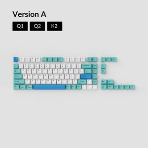 Keychron OEM Dye - Sub PBT Keycap Set - Iceberg - Keycap Set - Keychron - Zenox