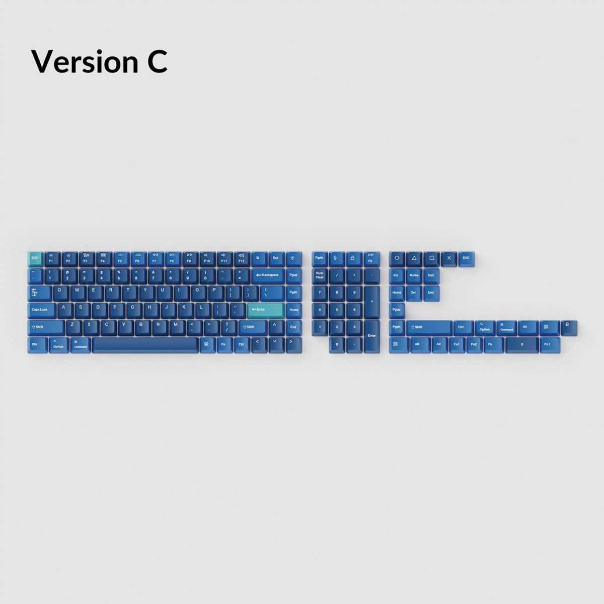 Keychron OEM Dye - Sub PBT Keycap Set - Ocean - Keycap Set - Keychron - Zenox
