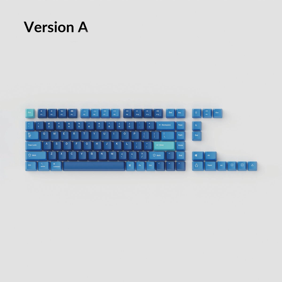 Keychron OEM Dye-Sub PBT Keycap Set - Ocean Keychron - Zenox Hong Kong