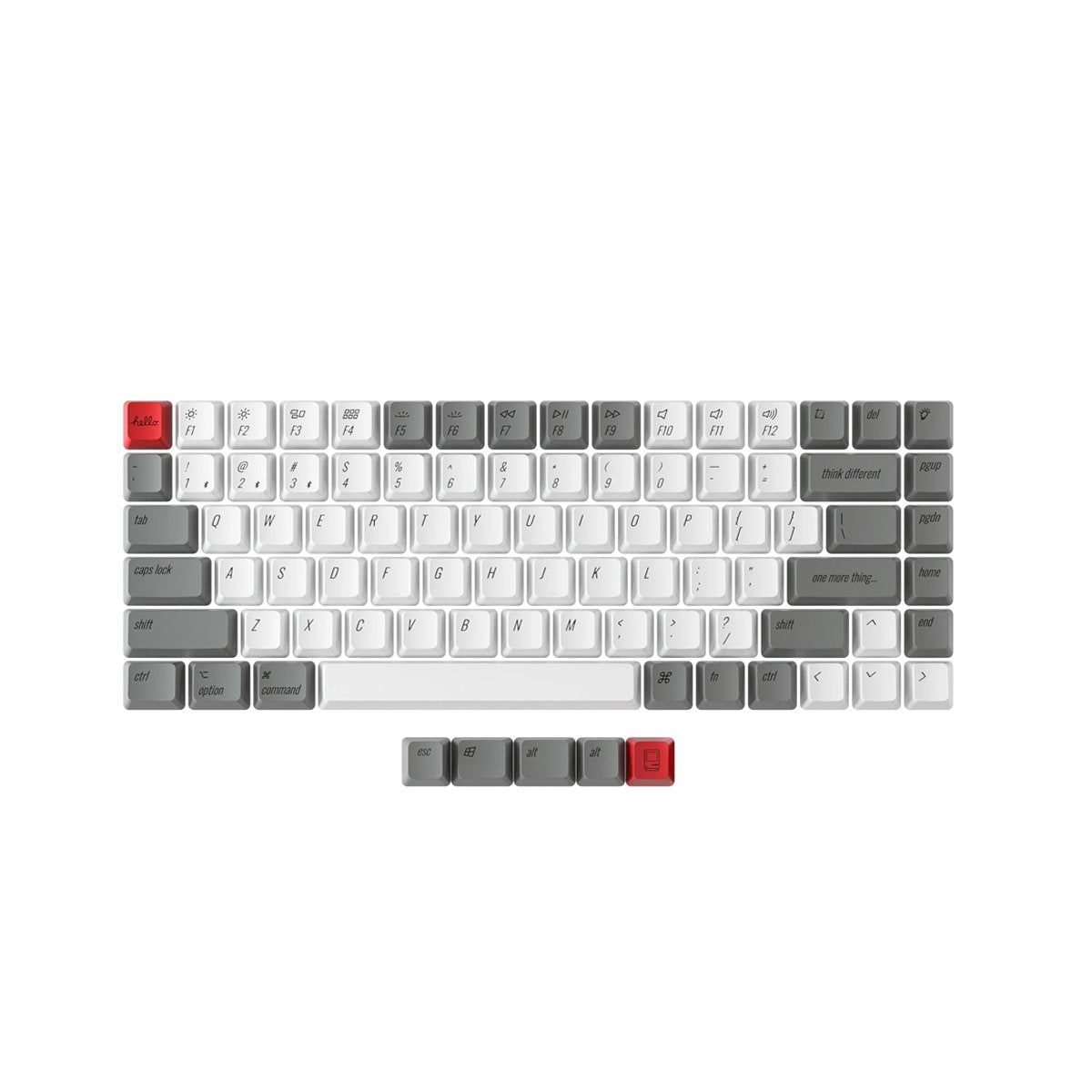 Keychron OEM Profile PBT Retro Keycap Set - Keycaps - Keychron - Zenox