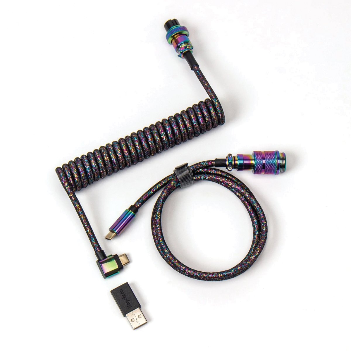 Keychron Premium Coiled Aviator Cable - Coiled Cable - Keychron - Zenox