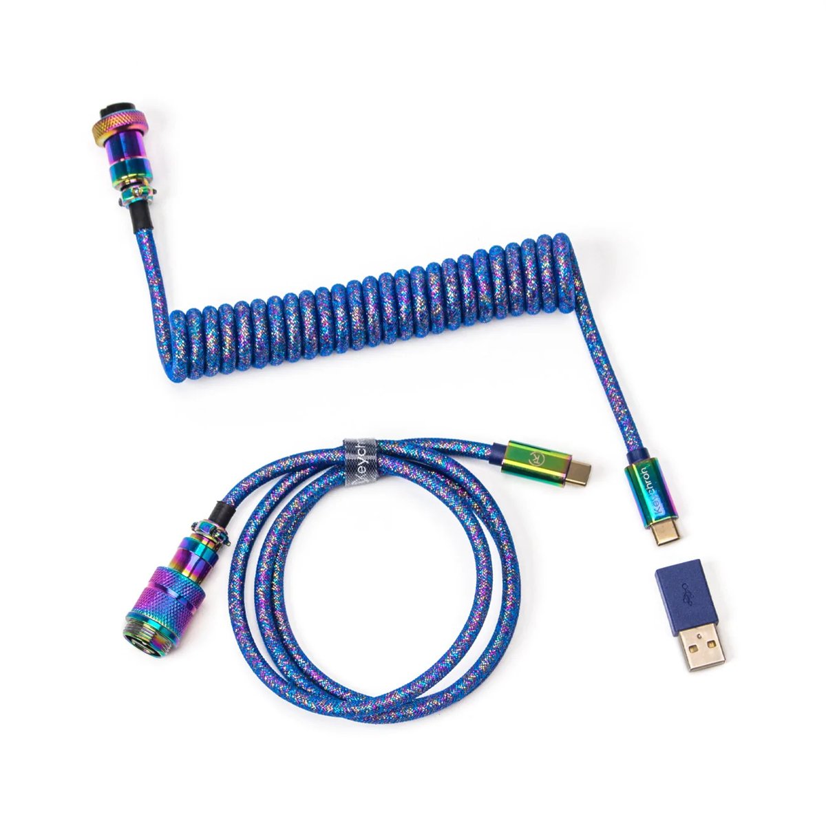 Keychron Premium Coiled Aviator Cable - Coiled Cable - Keychron - Zenox