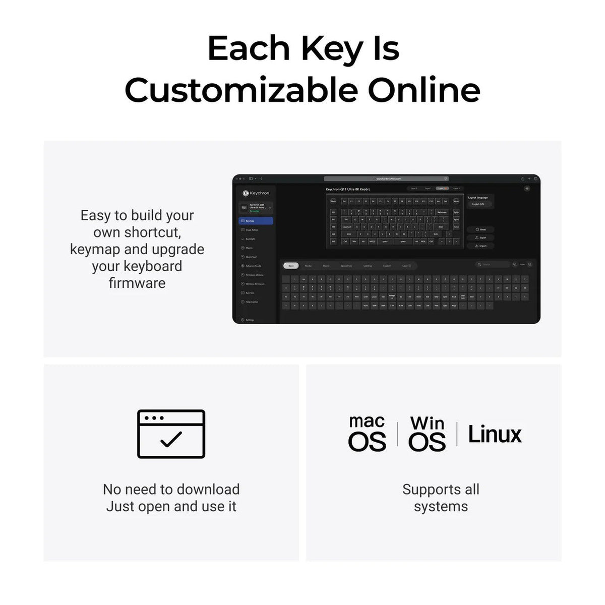 Keychron Q11 Ultra 8K Wireless Keyboard - Keyboard -Keychron - Zenox