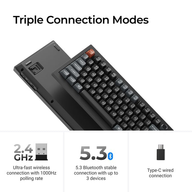 Keychron V3 Ultra 8K Wireless Custom Mechanical - Keyboard - Keychron - Zenox