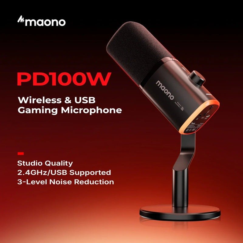 Maono PD100W Wireless & Wired Microphone - Microphone - Maono - Zenox