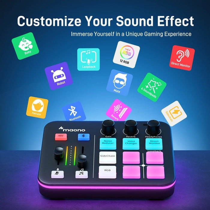 Maonocaster G1 NEO Audio Mixer For Game Streamer - Streaming Gear - Maono - Zenox