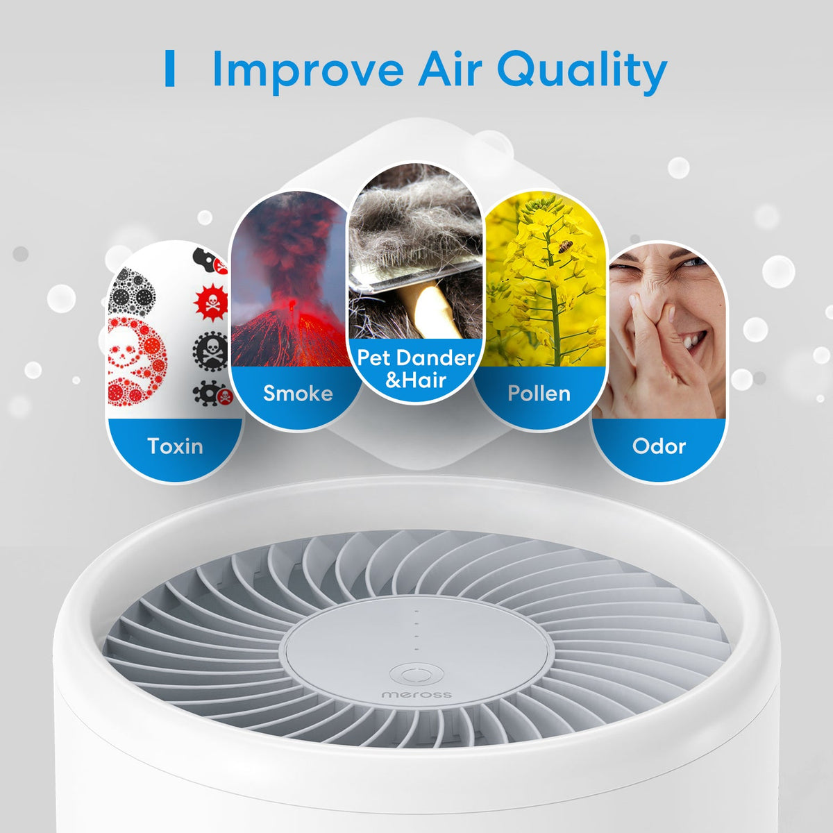 Meross - Smart Wi - Fi Air Purifier - Smart Air Purifier - Meross - Zenox