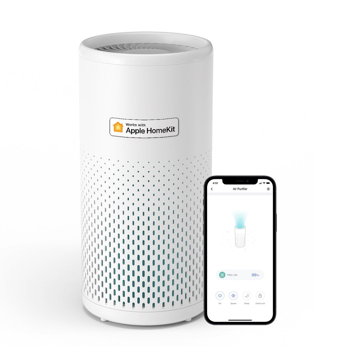 Meross - Smart Wi - Fi Air Purifier - Smart Air Purifier - Meross - Zenox