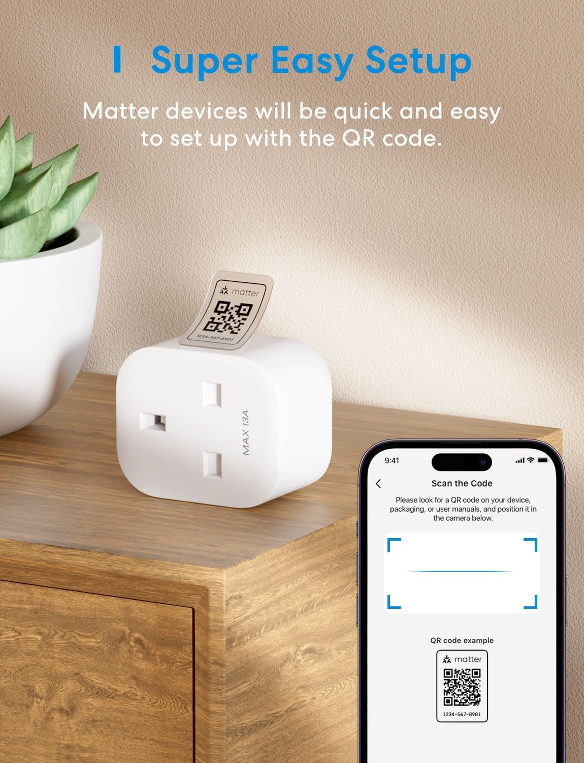 Meross - Smart Wi - Fi Plug Mini Matter Version - Smart Charging - Meross - Zenox