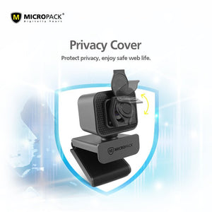 Micropack 1080P FHD Webcam with cover - Web Camera - Micropack - Zenox
