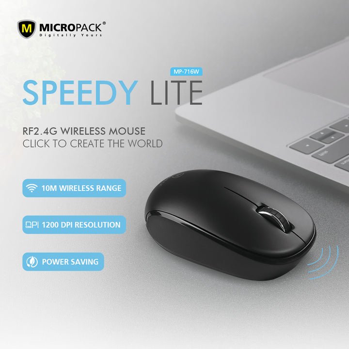 Micropack Speedy Lite RF 2.4G Wireless Mouse - Mouse - Micropack - Zenox