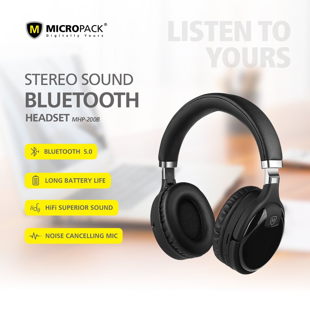 Micropack Stereo Sound Bluetooth Headset - Headset - Micropack - Zenox