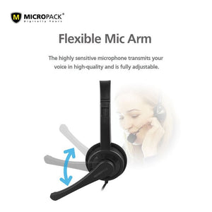 Micropack Stereo Sound Headphone (3.5mm jack) - Headset - Micropack - Zenox