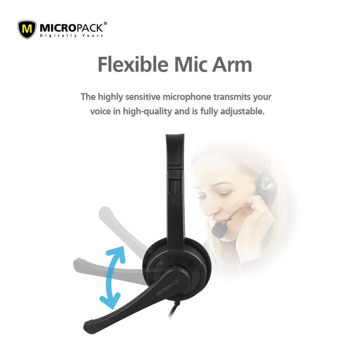 Micropack Stereo Sound Headphone (3.5mm jack) - Headset - Micropack - Zenox