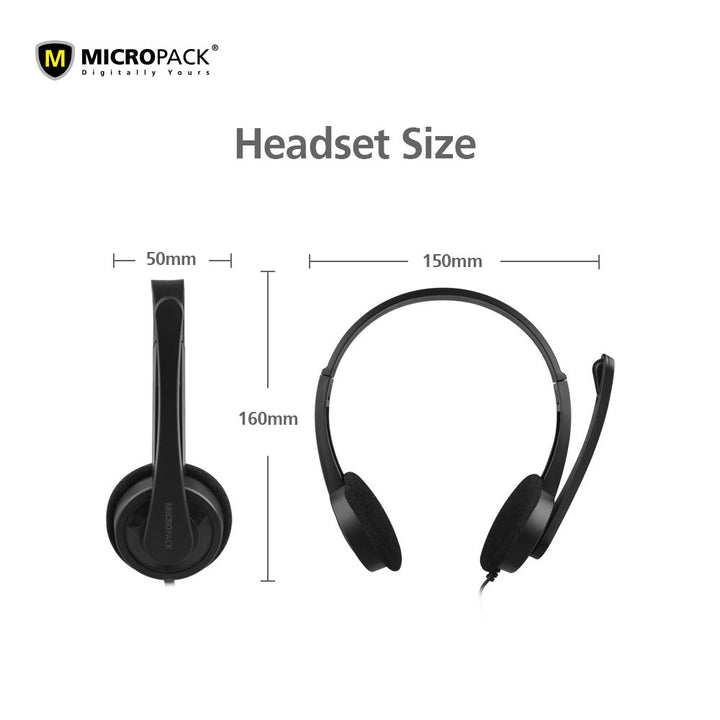 Micropack Stereo Sound Headphone (3.5mm jack) - Headset - Micropack - Zenox