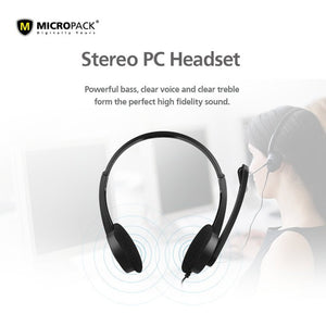 Micropack Stereo Sound Headphone (3.5mm jack) - Headset - Micropack - Zenox