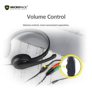Micropack Stereo Sound Headphone (3.5mm jack) - Headset - Micropack - Zenox