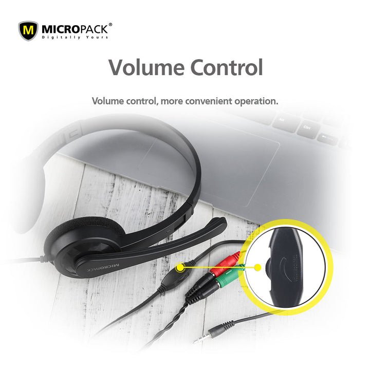 Micropack Stereo Sound Headphone (3.5mm jack) - Headset - Micropack - Zenox
