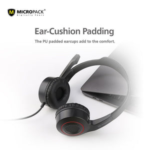 Micropack Stereo Sound Headphone (USB - A) - Headset - Micropack - Zenox